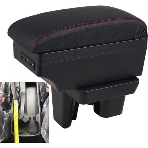 For Toyota Hilux armrest box universal car center console modification accessories double raised with USB