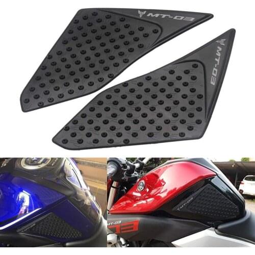 Motorcycle Anti-Heated Gas Tank Side Grip Traction Knee Protector Sticker Anti Slip Pad For Yamaha MT03 MT-03 MT 03 2015-2016