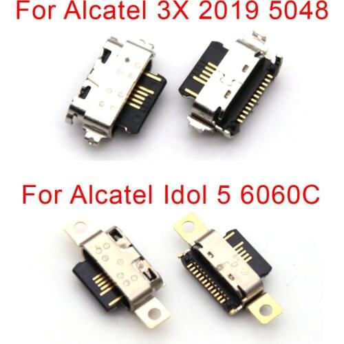 10PCS For Alcatel 3X 2019 5048 5048A 5048U 5048Y Type C Micro USB Jack Charging Socket Port Plug Dock Connector