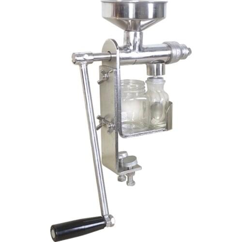 Hand-cranked Oil Press Household Stainless Steel Small Miniature 304 Stainless Steel Olive Oil Peanut Oil Juicer BG-03