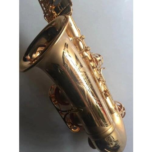 Original Taiwan MUSEADF Alto Saxophone 18k Gold Electrophoresis Instrument Dedicated Brass tube body Saxophone E Flat Saxofone