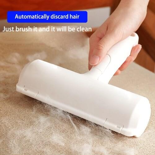 Pet Hair Removal Roller Dog Cleaning Brush Supplies Cat Self-Cleaning Comb Products for Animal Fur Basic Home Furniture Car Clot