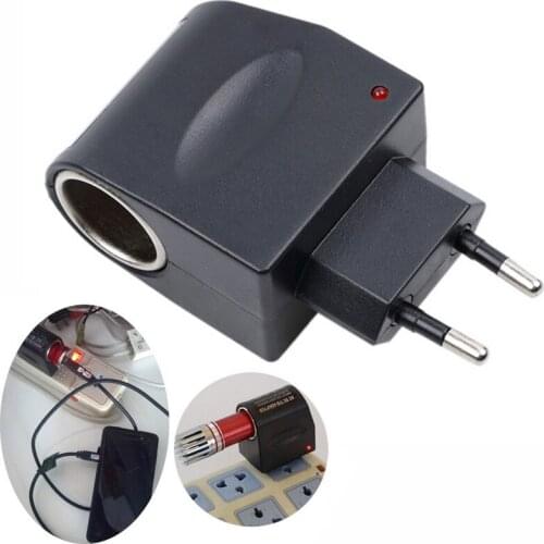 Stylish Super Quality Power Socket Plug Lighter Wall 220V AC To 12V DC Adapter Converter EU Auto Replacement Parts Cigarette Lig
