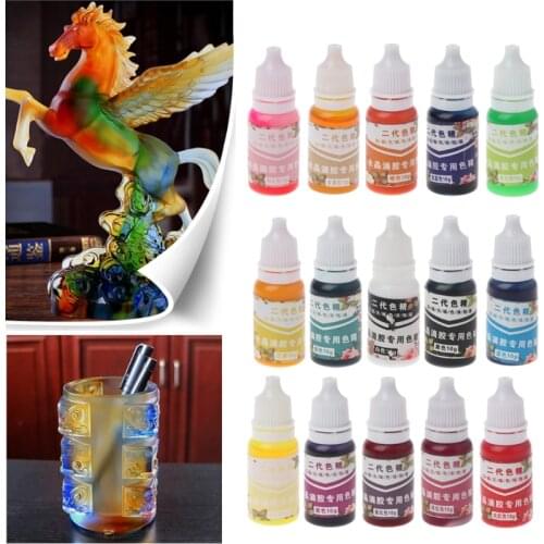 UV Resin Ultraviolet Curing Resin Liquid Pigment Dye Handmade Art Craft 15 Color B85D