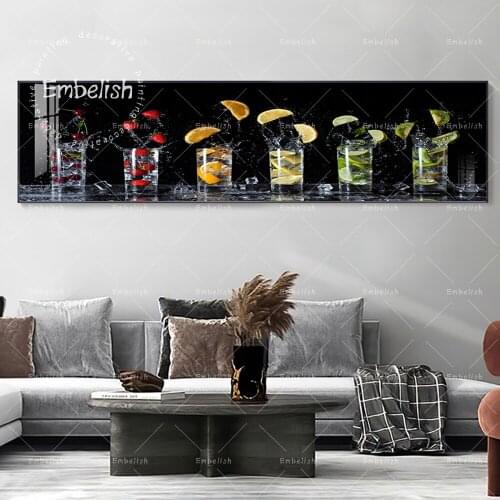 Embelish Fresh Cold Drinks Ice Cream Modern Home Kitchen Wall Pictures For Living Room HD Canvas Painting Resturant Posters