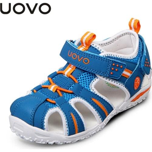 UOVO Boys sandals Summer Beach Shoes Closed Toe Sandals For Boys Designer Toddler Sandals For 4 - 15 Years Old