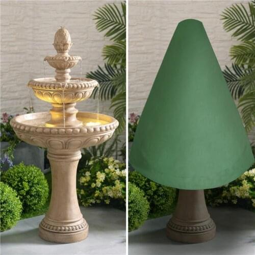 Portable Convenient Weather Resistance Waterproof Fountain Cover Oxford Cloth Garden Fountain Cover Waterproof for Yard