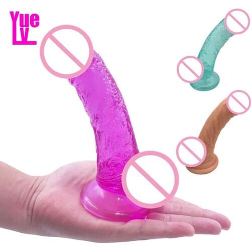 YUELV 6.29Inch Mini Dildo For Beginners Realistic Penis With Strong Suction Cup Female Masturbation Adult Sex Toys For Women