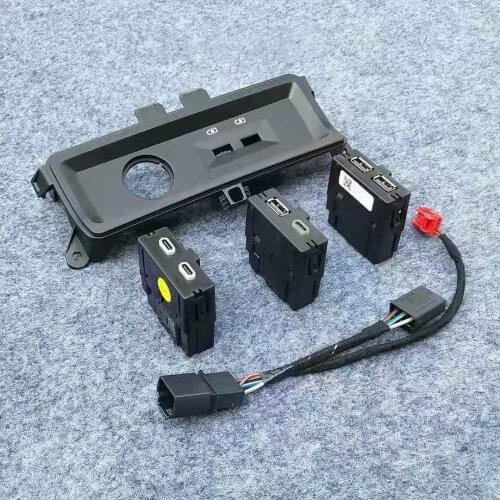 LHD Rear Seat Double USB Double TYPE-C USB & TYPE-C Charging FOR A6 C8