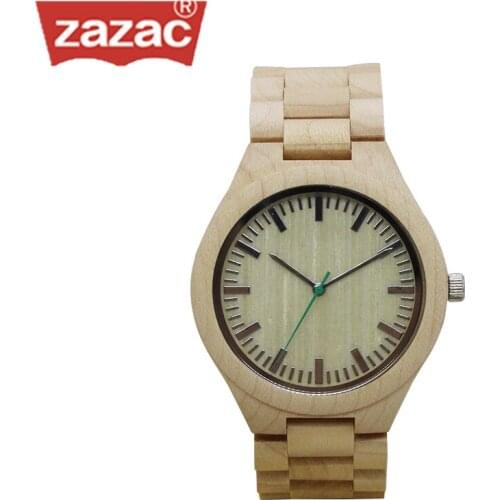 ZAZAC 2017 Fashion & Casual Bamboo Watch Men Quartz Wood Watches Bamboo wooden band Brand Designer as Best Gift For Men Women