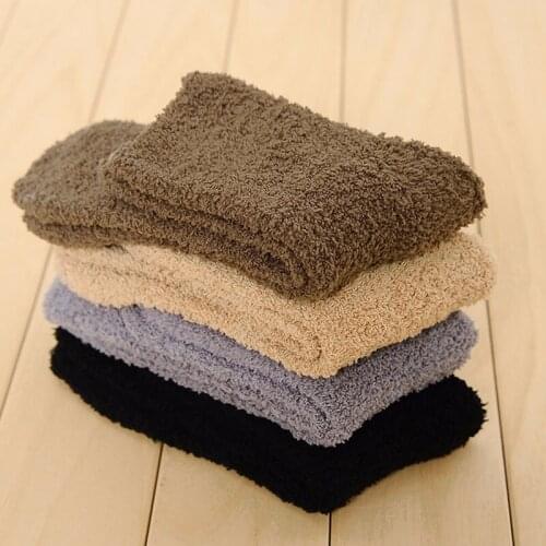 1pair Extremely Cozy Cashmere Socks Men Women Winter Warm Sleep Bed Floor Home Fluffy Drop ship