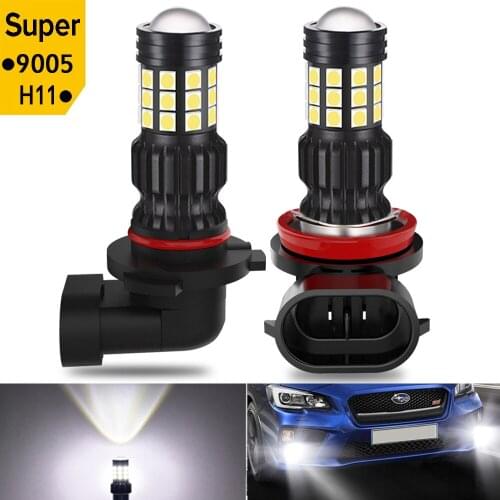 2Pcs H11 LED Bulbs H9 H8 9005 HB3 Fog Lights for Audi BMW Mercedes Hyundai Nissan Toyota VW Volkswagen Skoda Volvo 6000k 12V