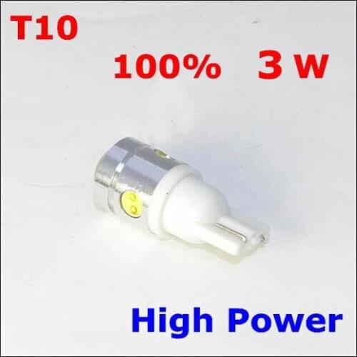 20PCS T10 W5W 4SMD LED Car Wedge Light 3W High Power White Lamp Bulb 250LM