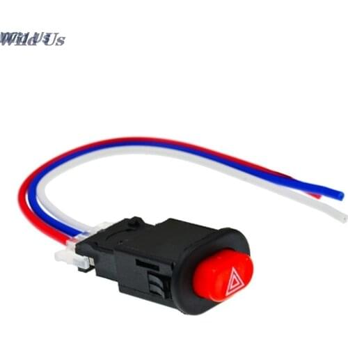 W/3 Wires Lock Warning Flasher Emergency Signal Motorcycle Hazard Light Switch Double