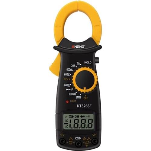 DT3266F Digital Clamp Multimeter AC/DC Voltage Ampere NCV Resistance Diode Test 203C