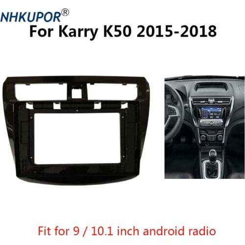 Double Din Android Head Unit Frame Kit For CHERY Karry K50 2015-2018 Car Radio Stereo Audio Fascia Center Console Holder