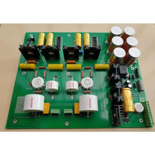 Imitating the German tube bladder pre-board, using a 6X4 bile duct for rectification and 2 EC88/6922/6N11 for amplification