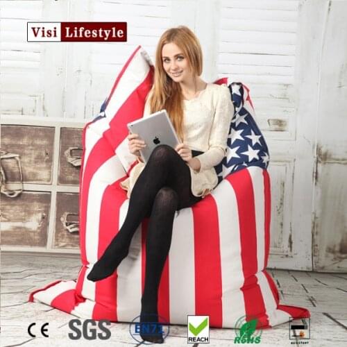 Classic Bean Bag Sofa Chairs, Lazy Lounger Bean Bag Storage Chair for Adults and Kids Indoor Outdoor for Home Garden Lounge