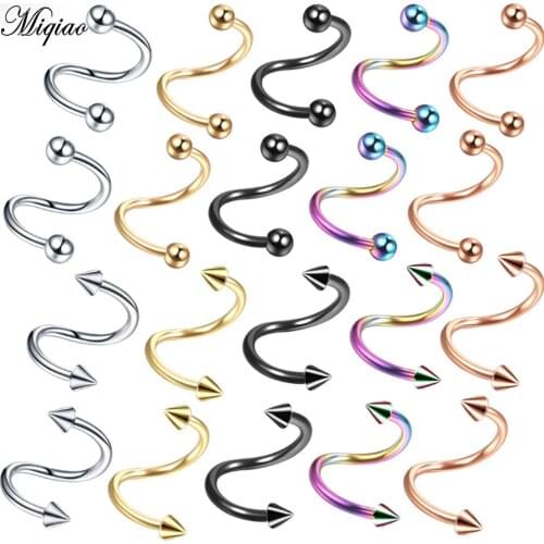 Leosoxs 2 piece Best selling European and American earrings hip hop body piercing lip ring eyebrow ring nail jewelry