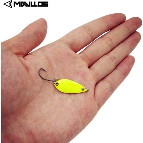 Mavllos Feather Hook Lure 3g 4pcs/lot Metal Spinner Spoon Fishing Wobblers Hard Baits Winter Fishing Lure Saltwater Tackle