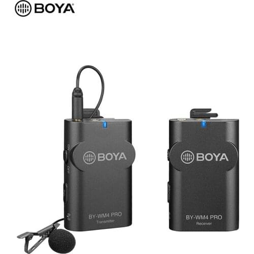BOYA BY-WM4 Pro K1 2.4G Wireless Microphone for Smartphone DSLR Camera Camcorder PC Tiktok Youtube Vlog Recording Mic