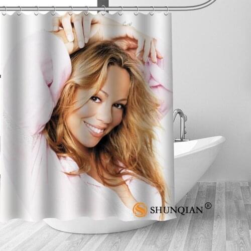 New High Quality Modern Printed Mariah Carey Shower Curtains Custom Design Creative Shower Curtain Bathroom Polyester Fabric