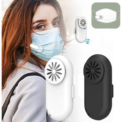 Personal Wearable Air Front Fan USB Mini Portable Reusable Breathable Healthly Portable Mask Fan Usb Charging Outdoor Fan