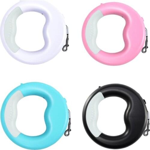 Durable Automatic Retractable Pet Cat Traction Rope with Rechargeable LED Lighht