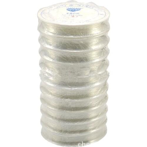 5PCS/Lot Crystal Thread Cord Transparent Beading Elastic String for Beads Bracelet Necklace Clear Wire Rope Roll Jewelry Making