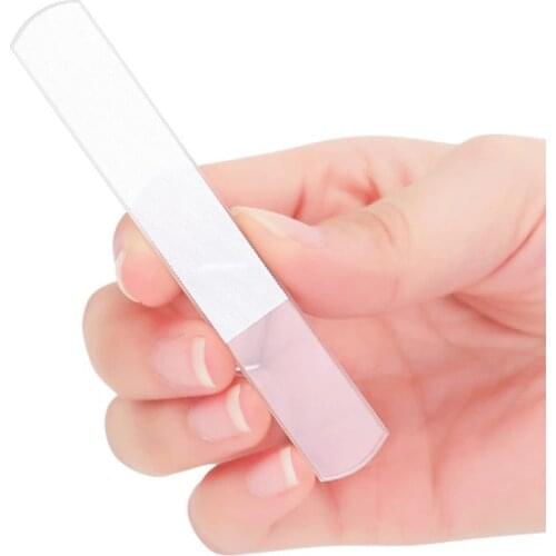 Transparent Nano Glass Nail File Professional Sanding Polishing Glass Cleanable Shiny Grinding Buffer Nail Art Manicure Tool