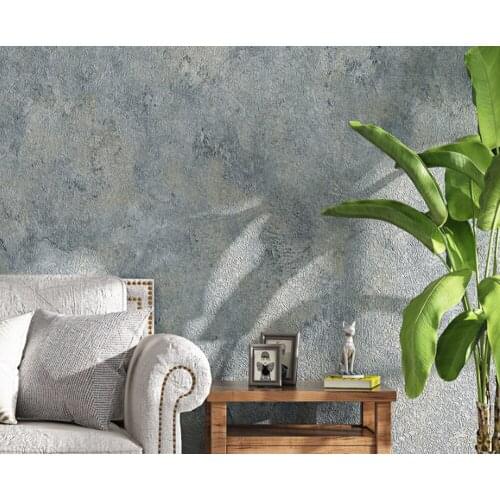 Q QIHANG American Retro Plain Three-dimensional Embossed Living Room Bedroom PVC Wallpaper Roll 5.3m2