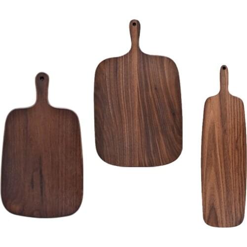 Chopping Boards Solid Wood Cutting Board Black Walnut Pizza Board Whole Wood Steak Bread Board Cutting Fruit
