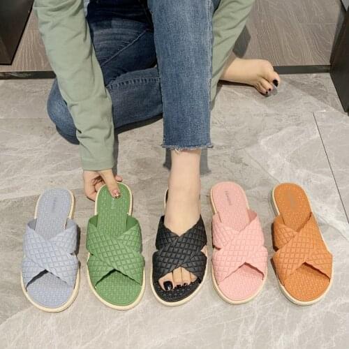 All-female Slippers Ladies Shoes Summer Bathroom Slippers Couple Indoor Sandals Fashion Home Slippers Non-slip Floor Slippers