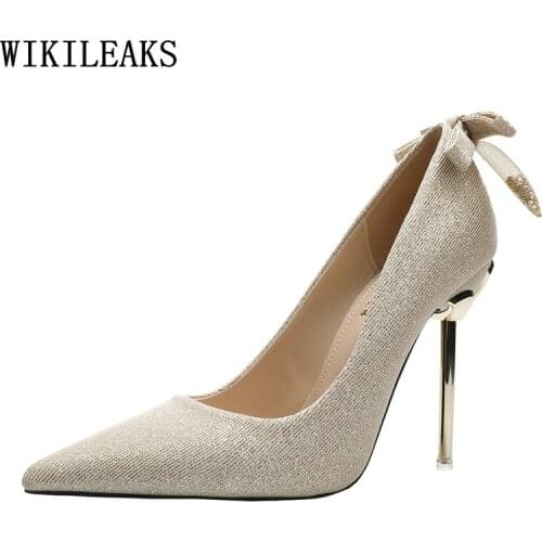 Butterfly Knot Pumps Women Shoes Party Shoes for Women Wedding Heels Shoes for Women 2021 High Heels Zapatos De Mujer Zapatos