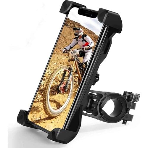 Bicycle Phone Holder For iPhone Samsung Motorcycle Mobile Cellphone Holder Bike Handlebar Clip Stand GPS Mount Bracket