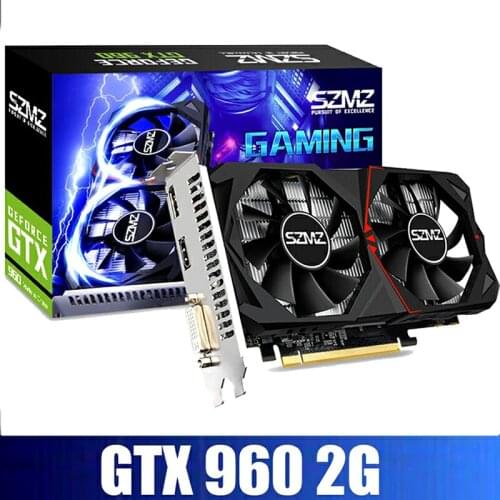 Portable GTX 960 Vido Card 2G Interface Display Intelligent Temperature Control Graphics Card Multi Frequency Display Cards