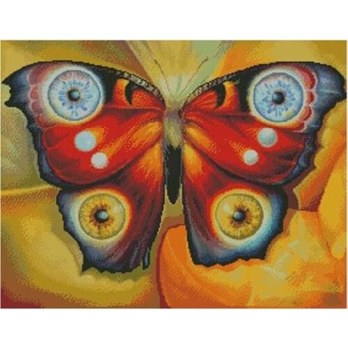 Animal butterfly patterns Counted Cross Stitch 11CT 14CT 18CT 28CT DIY Chinese Cross Stitch Kits Embroidery Needlework Sets