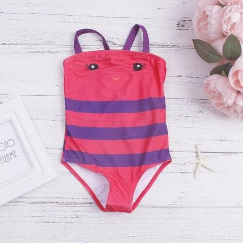 1-4 Years Wings Girls Swimwear Cute Print Children Girls One Piece Swimsuit Beachwear 2020 Kids Girls Swimsuit Monokini