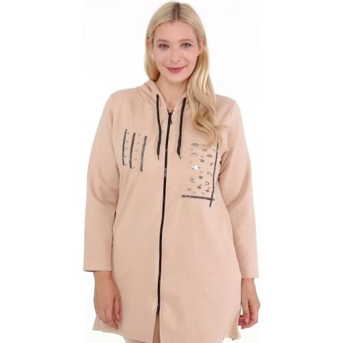 Diaves Plus Size Women Autumn Winter Casual Two Piece Hooded Pearl Embroidered Sweatshirt Pants Sets Tracksuit