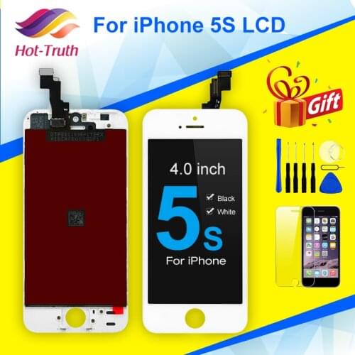Black White LCD Screen For iPhone 5s LCD Display A1453 A1457 A1518 A1528 A1530 A1533 LCD Display Touch Screen Digitizer Assembly