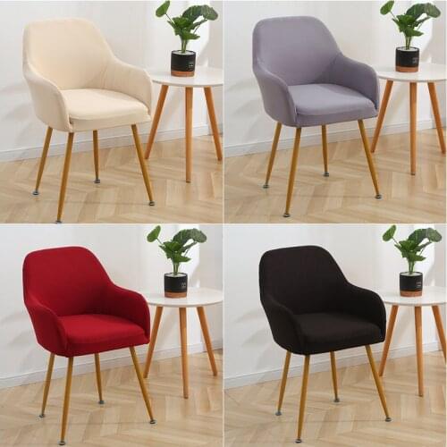 1/2/4/6pcs Modern Kitchen Chair Cover Elastic Spandex High Dining Arm Chair Covers Washable Office Computer Armchair Covers