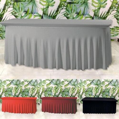 1PC Beauty Salon Massage Elastic Bed Cover High Stretch Wedding Hotel Birthday Table Cover Buffet Cloth Table Set Tablecloth
