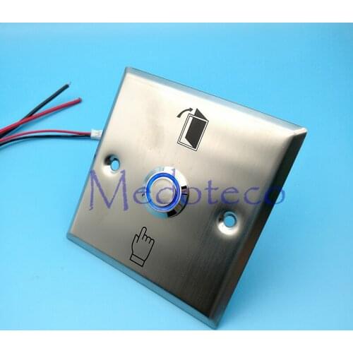 10pcs Access control exit button door open exit switch door release exit button with LED light stainless steel door button