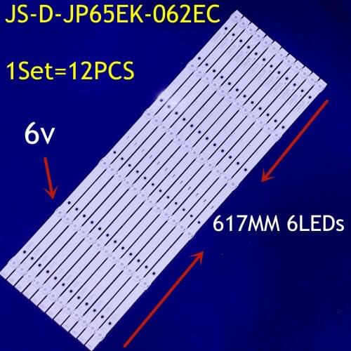 LED Backlight 6 lamp For L CD 65'' TV JS-D-JP65EK-062EC (80228) E65EK-P1000/600-2BN 6V/LED