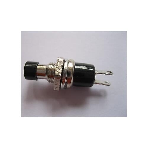 40 pcs SPST Mini Push Momentary Switch Black Cap 250V/3A 125V/6A Nomal Off