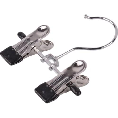 6Pcs Adjustable Stainless Steel Shoe Rack Pants Folder Boot Hanger Holder Portable Travel laundry Hook Hanging Clothes Sock Clip