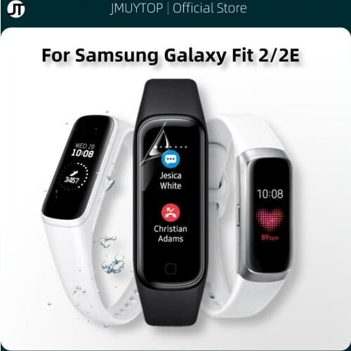 Fully covered protective film for Samsung Galaxy Fit2 not glass film for Smart Bracelet Fit2E Soft flim Protective Hydrogel Film
