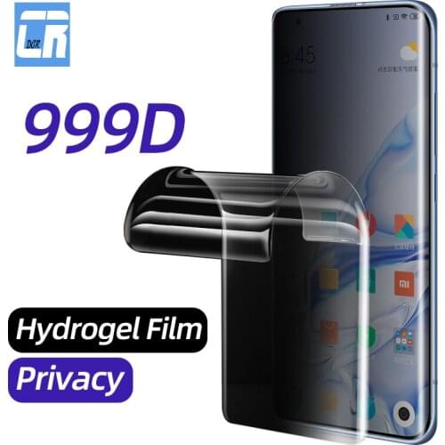 Anti-spy Full Curved Screen Protector for Xiaomi 10 CC9 Pro Privacy Hydrogel Film for Xiaomi Note 10 lite Protective not glass