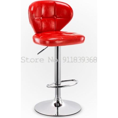 Bar Chair Modern Simple High Stool Family Back Bar Table Chair Lift Bar Stool Front Desk Chair Cashier Chair