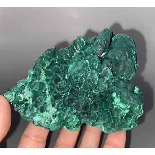 BIG! 631g Natural beautiful velvet aperture malachite mineral specimen crystal Stones and crystals Healing crystal Free shipping